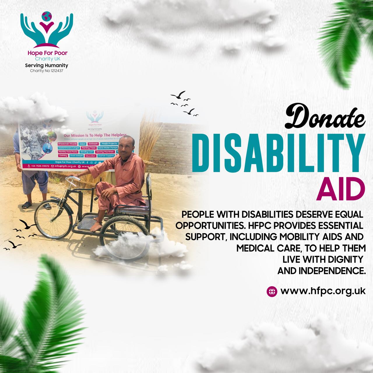 Disability aid charity project