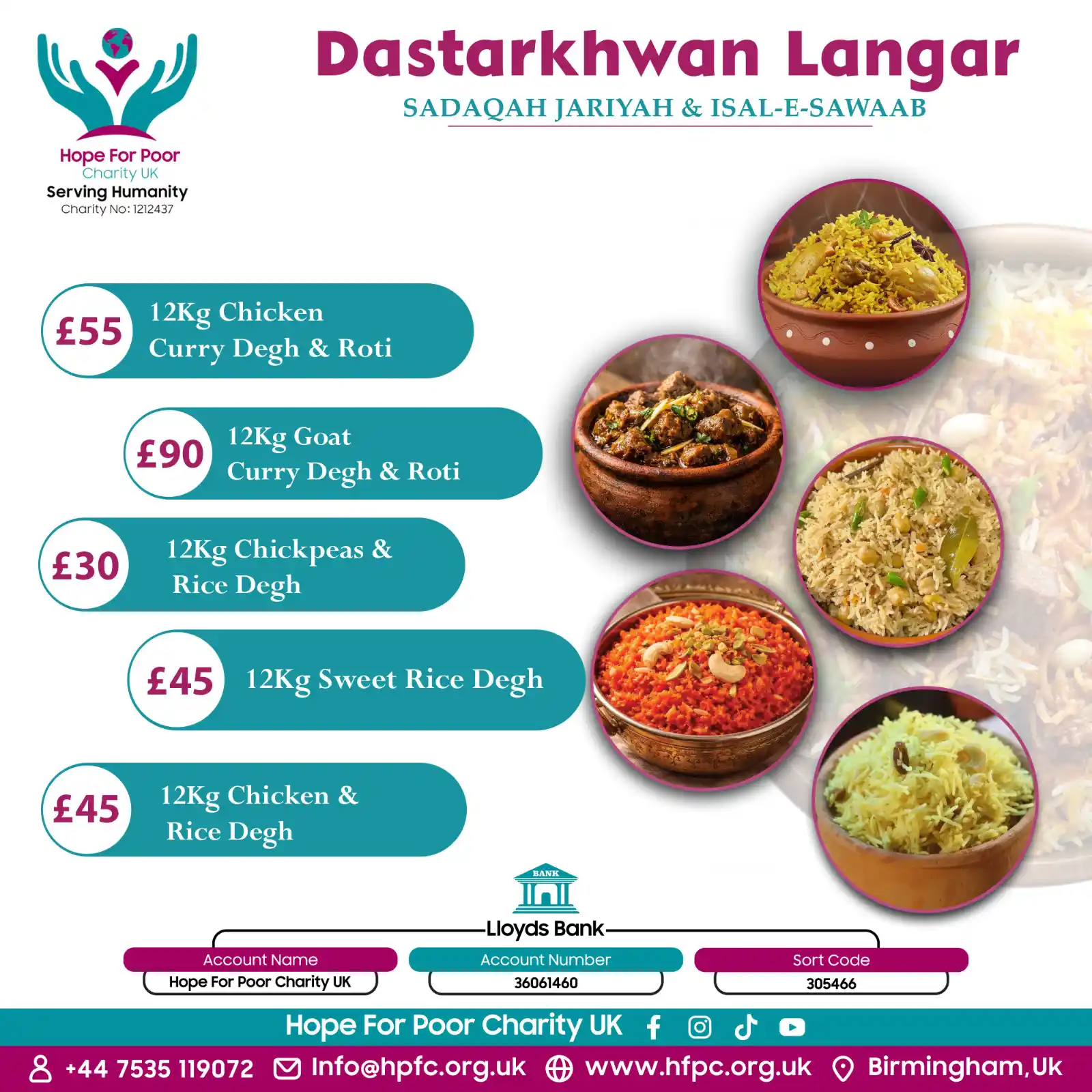 Community meal and food distribution project